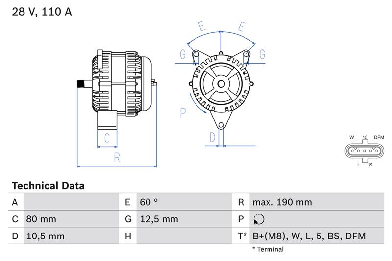 Generator / Alternator - BOSCH