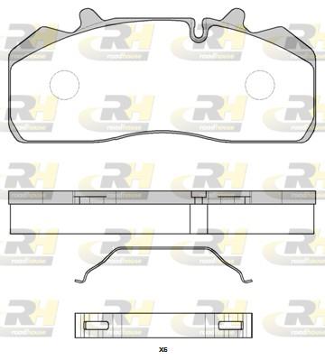set placute frana,frana disc - ROADHOUSE