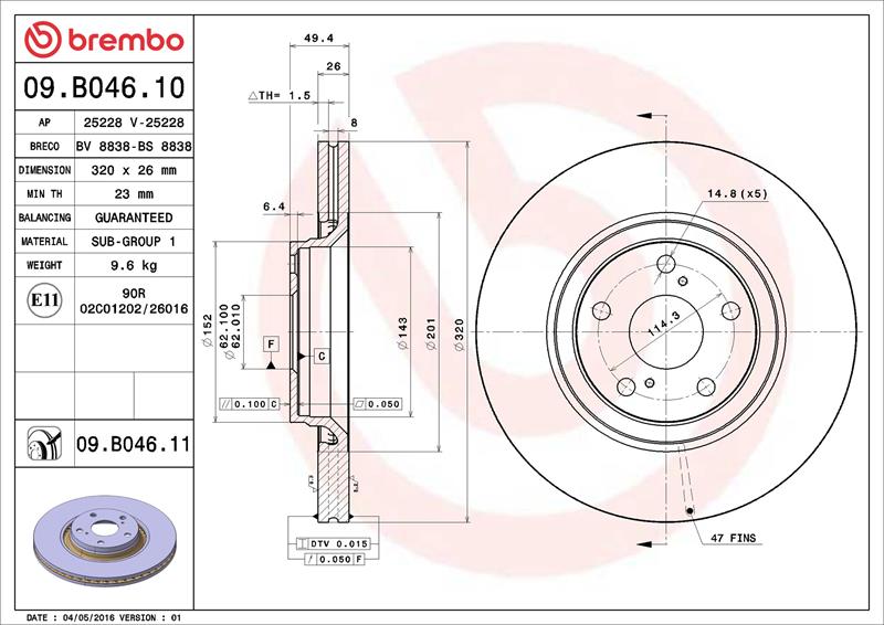 Disc frana - BREMBO