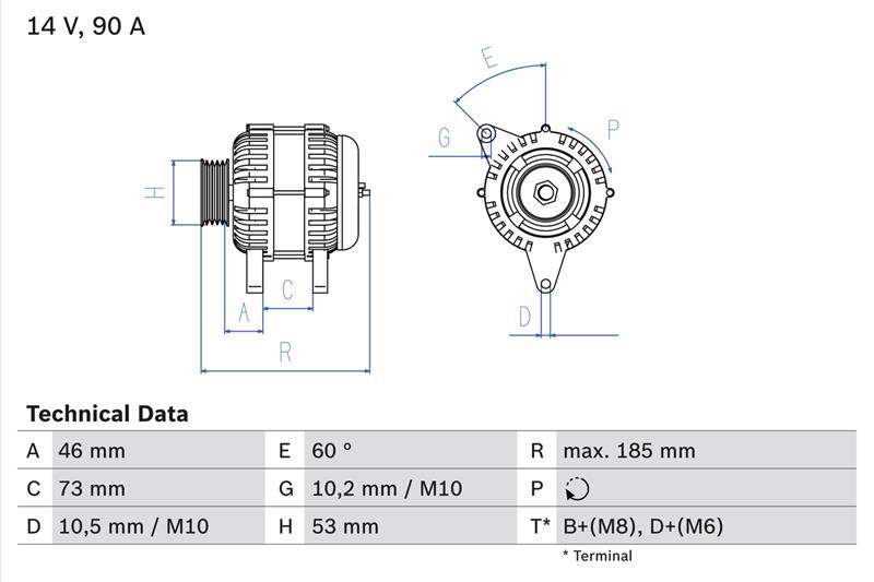 Generator / Alternator - BOSCH