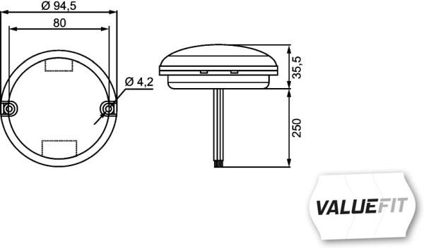 Lampa mers inapoi - HELLA