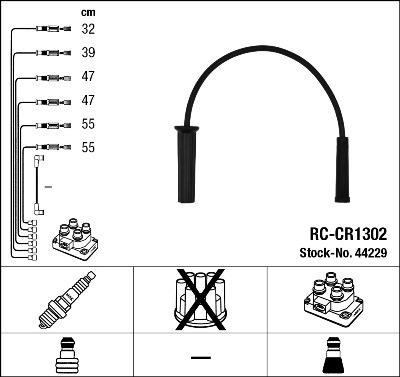 Set cablaj aprinder - NGK
