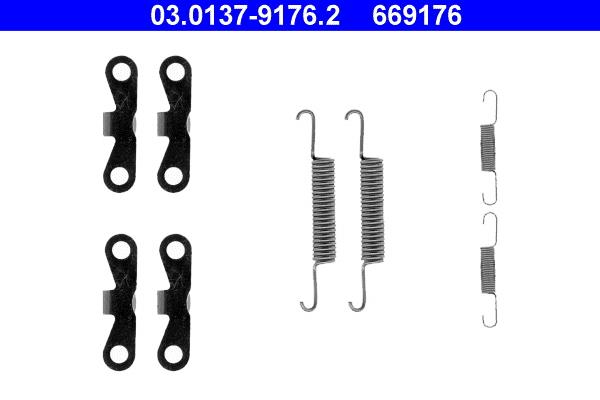set accesorii, saboti frana parcare - ATE