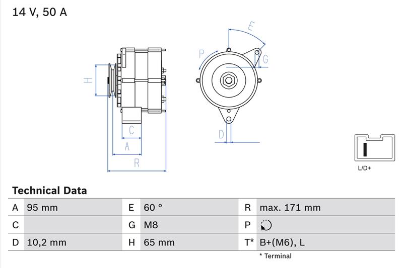 Generator / Alternator - BOSCH