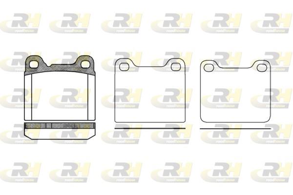 set placute frana,frana disc - ROADHOUSE