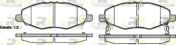 set placute frana,frana disc - ROADHOUSE