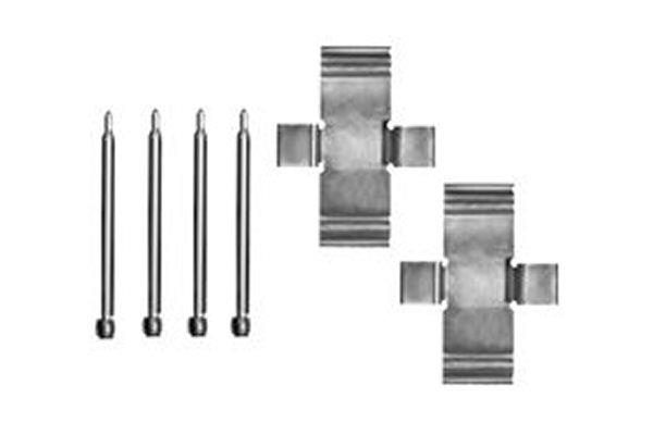 Set accesorii, placute frana - TRW