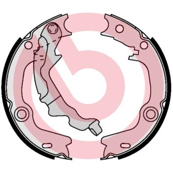 Set saboti frana, frana de mana - BREMBO