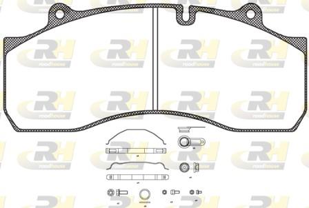 set placute frana,frana disc - ROADHOUSE