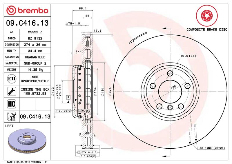 Disc frana - BREMBO