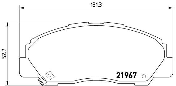 set placute frana,frana disc - BREMBO