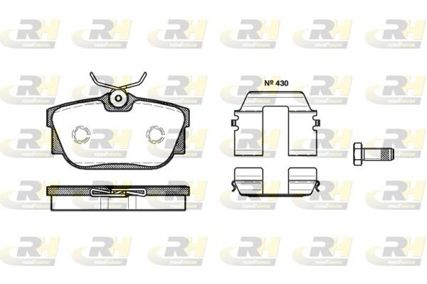 set placute frana,frana disc - ROADHOUSE
