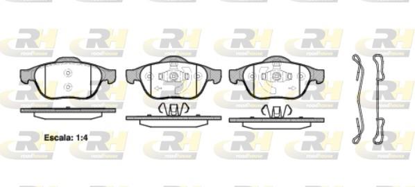 set placute frana,frana disc - ROADHOUSE