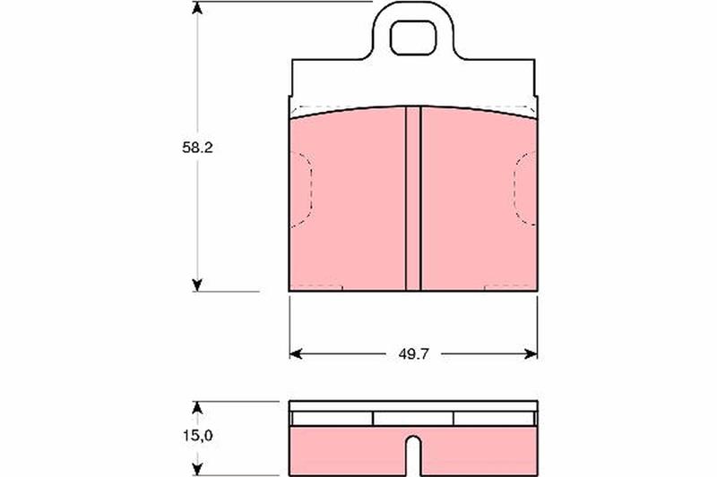 set placute frana,frana disc - TRW