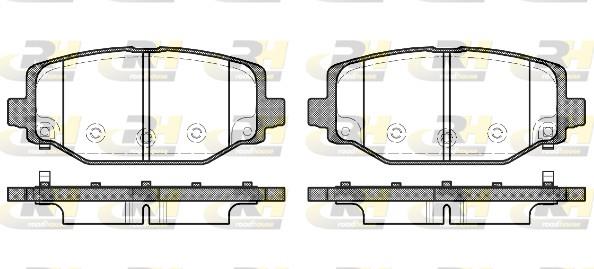 set placute frana,frana disc - ROADHOUSE