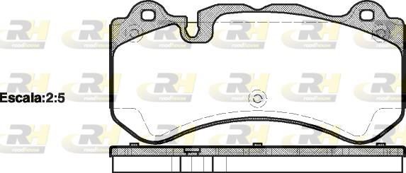 set placute frana,frana disc - ROADHOUSE