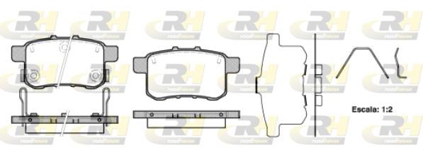set placute frana,frana disc - ROADHOUSE