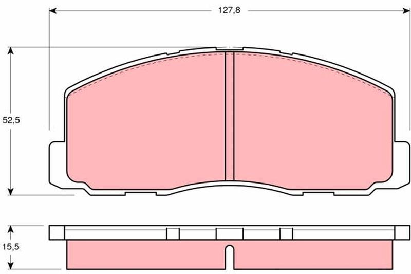 set placute frana,frana disc - TRW