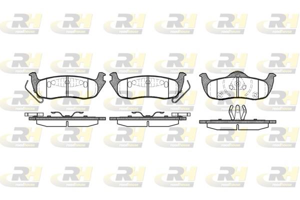 set placute frana,frana disc - ROADHOUSE