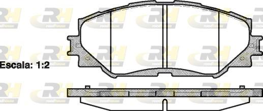 set placute frana,frana disc - ROADHOUSE