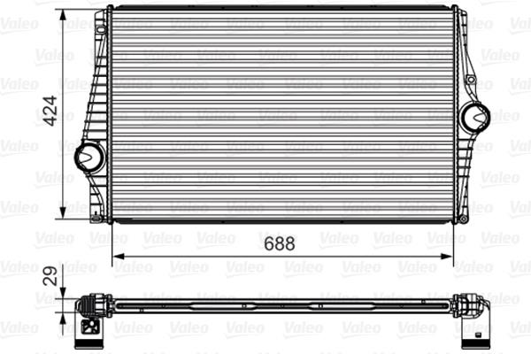Intercooler, compresor - VALEO