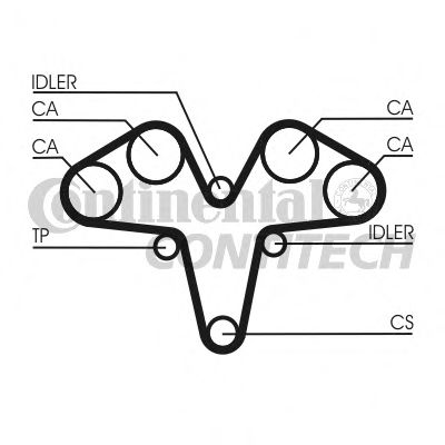 ELRING Gasket, timing case 11657279 - ELRING