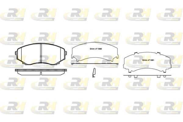 set placute frana,frana disc - ROADHOUSE