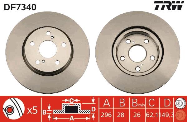 Disc frana - TRW