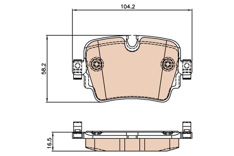 set placute frana,frana disc - TRW