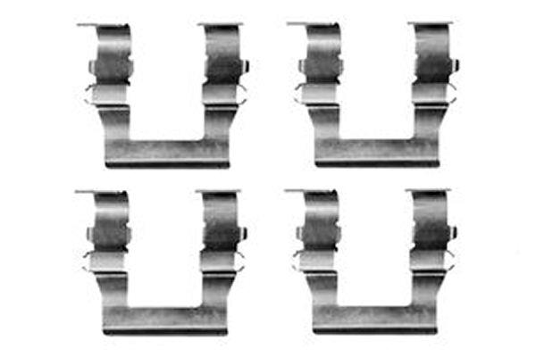 Set accesorii, placute frana - TRW