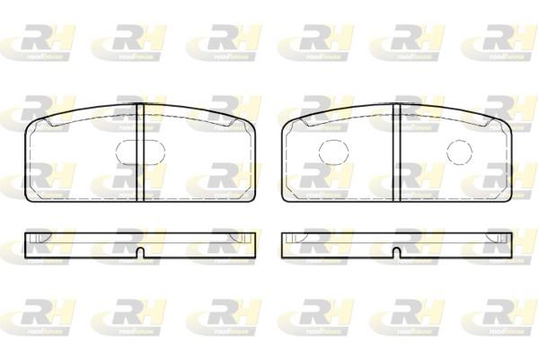 set placute frana,frana disc - ROADHOUSE