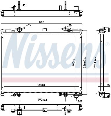 Radiator, racire motor - NISSENS