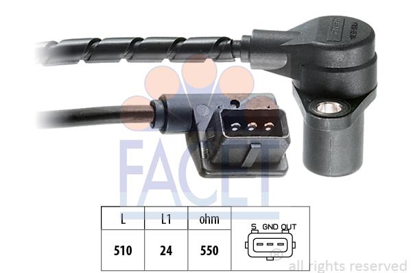 Senzor impulsuri, arbore cotit; senzor impulsuri,volanta - FACET