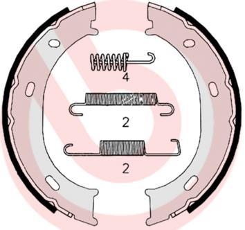 Set saboti frana, frana de mana - BREMBO