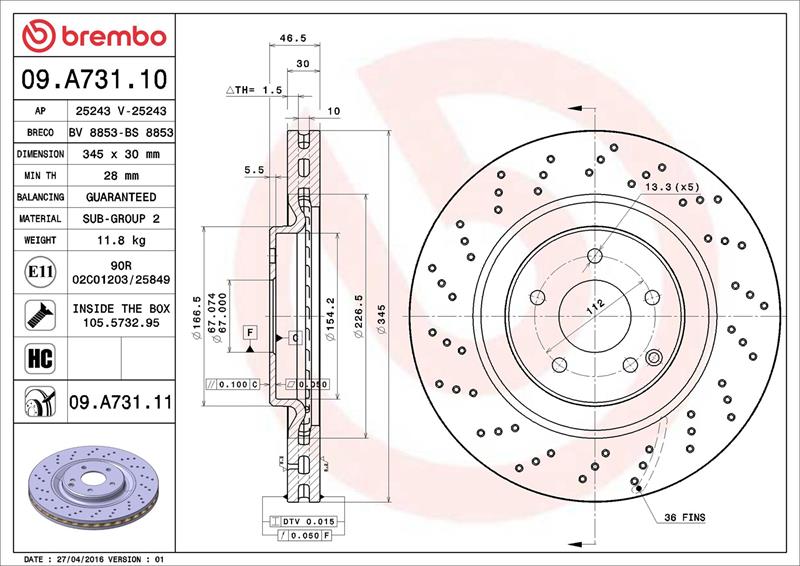 Disc frana - BREMBO