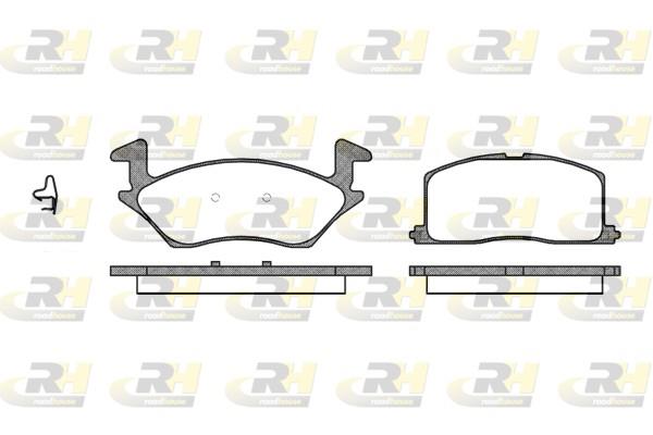 set placute frana,frana disc - ROADHOUSE