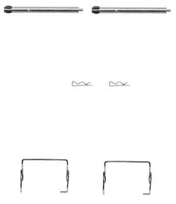 Set accesorii, placute frana - TRW