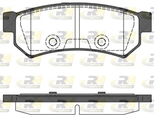 set placute frana,frana disc - ROADHOUSE