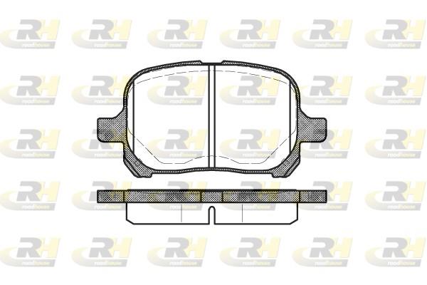 set placute frana,frana disc - ROADHOUSE