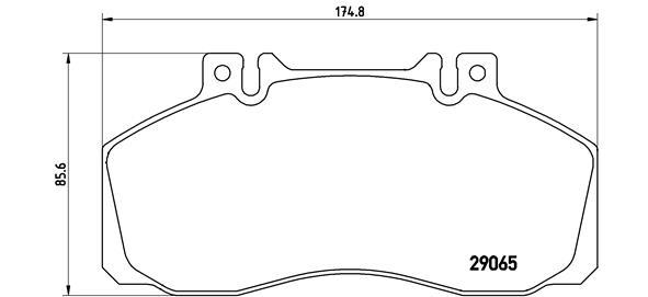 set placute frana,frana disc - BREMBO