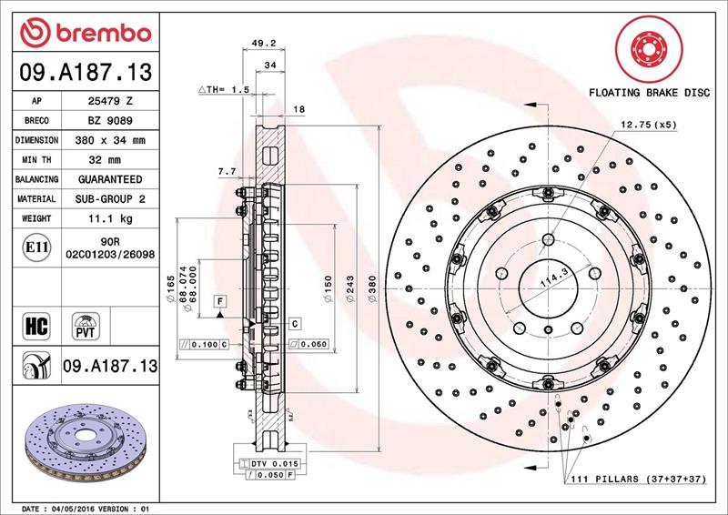 Disc frana - BREMBO