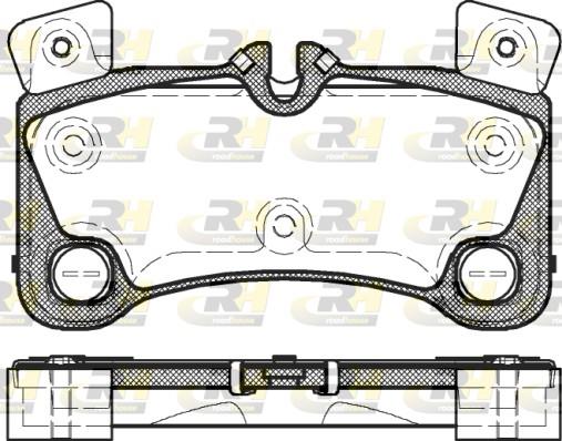 set placute frana,frana disc - ROADHOUSE
