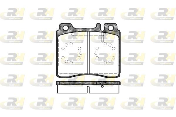 set placute frana,frana disc - ROADHOUSE