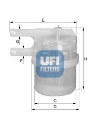 filtru combustibil - UFI