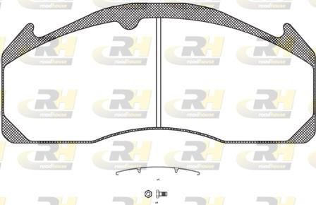 set placute frana,frana disc - ROADHOUSE