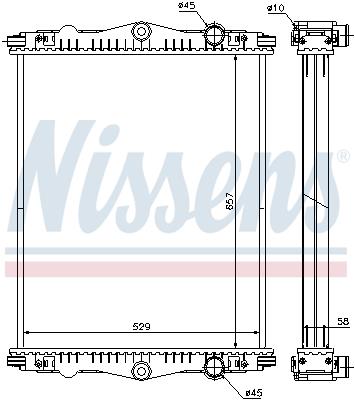 Radiator, racire motor - NISSENS