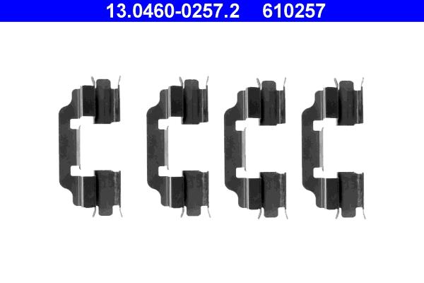 Set accesorii, placute frana - ATE
