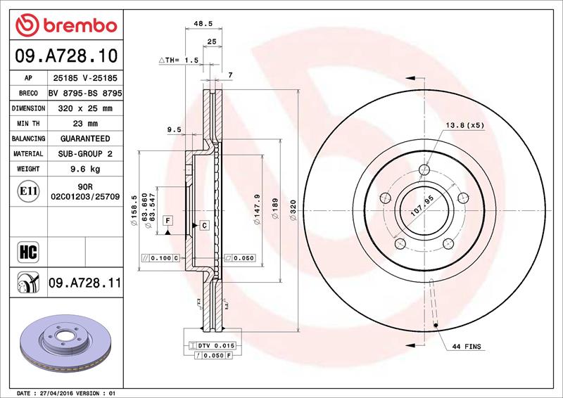 Disc frana - BREMBO