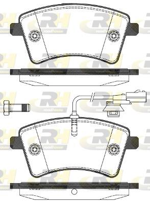 set placute frana,frana disc - ROADHOUSE