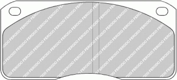 set placute frana,frana disc - FERODO
